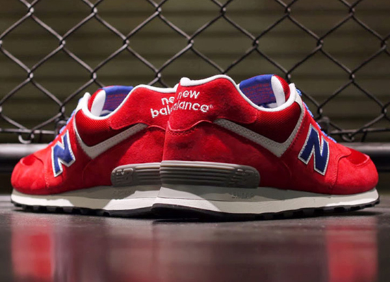 Red Blue New Balance 574 5