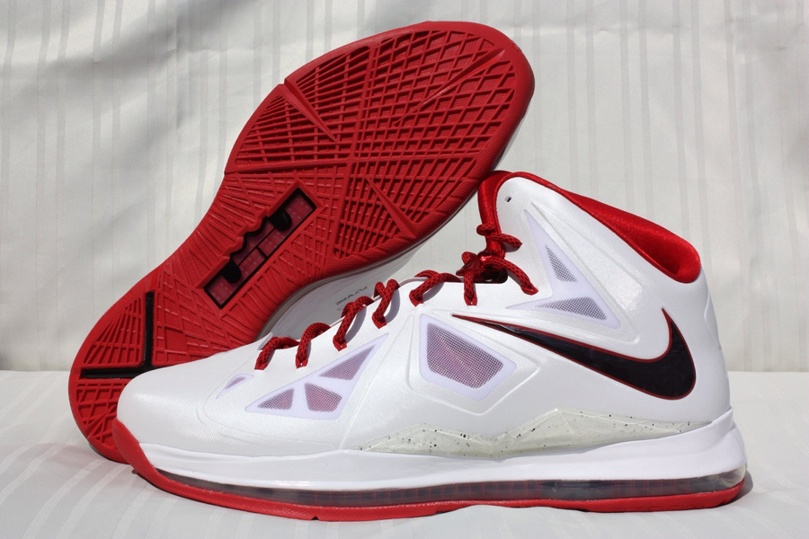 White Red Lebron X Pe 5