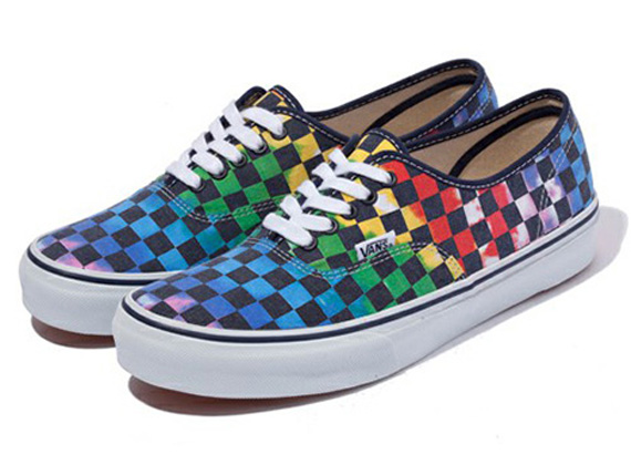 Xlarge Vans Authentic Tie Dye Checker Flag 1