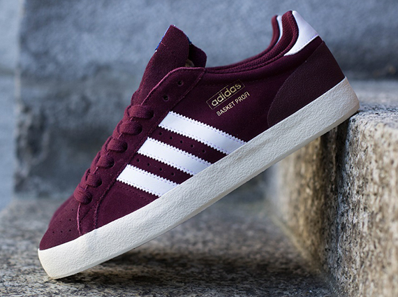 Adidas Basket Profi Maroon White 1