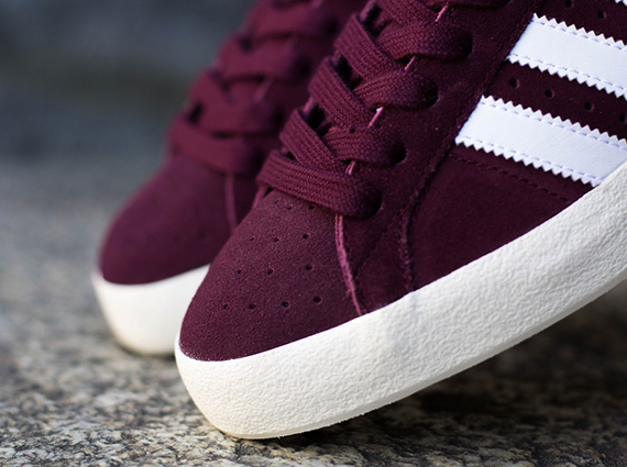 Adidas Basket Profi Maroon White 2