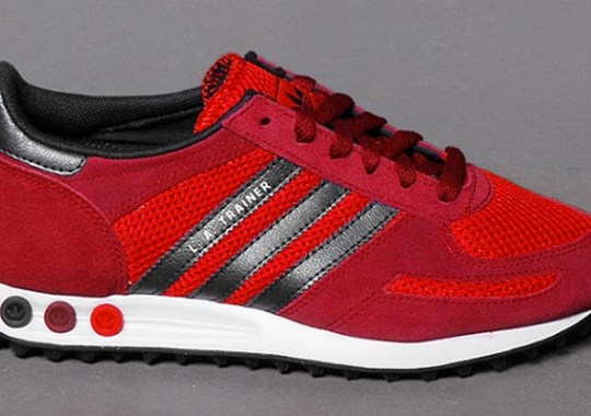 adidas Originals LA Trainer – Red – Black – White