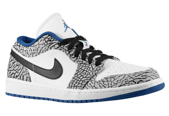 Air Jordan 1 Low White Black Cement Grey True Blue 06