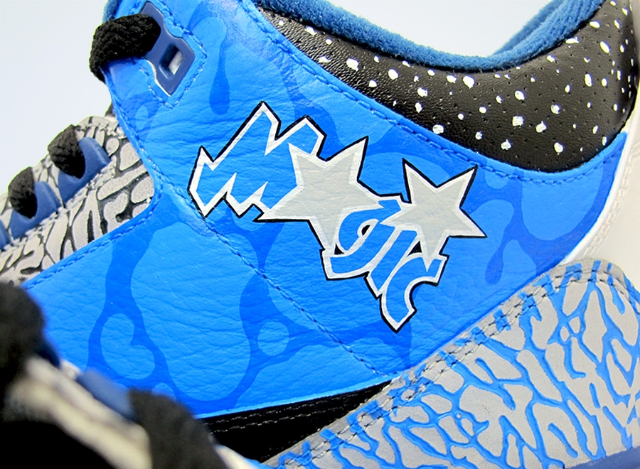 Air Jordan III "Orlando Magic" Customs by Sekure D