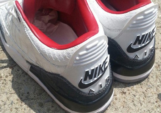 Air Jordan III Retro ’88 “White Croc” by PMK Customs