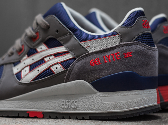 Asics Gel Lyte III - Grey - Navy - Red