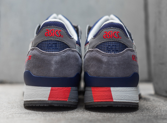 Asics Gel Lyte Iii Grey Navy Red 4