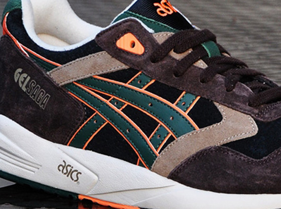 Asics Gel Saga II “Camo” – Brown – Orange – Green