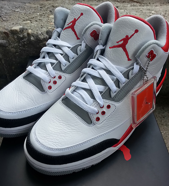 Fire Red Air Jordan Iii Retro 8