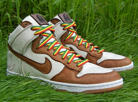 Nike SB Dunk High "Bob Marley" by JBF Customs