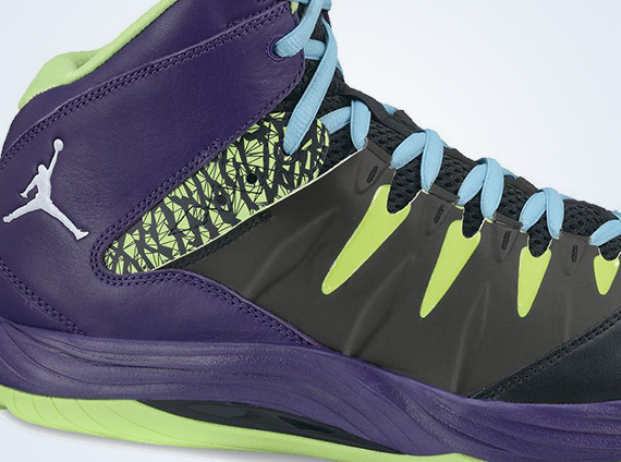 Jordan Prime Fly Purple Black Neon Green 1