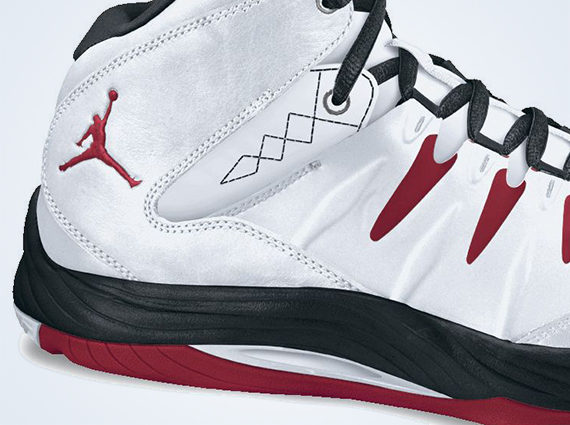 Jordan Prime Fly White Red Black 2