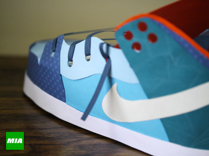 Mia Skate Shop Nike Sb Dunk Low Paper Model 03