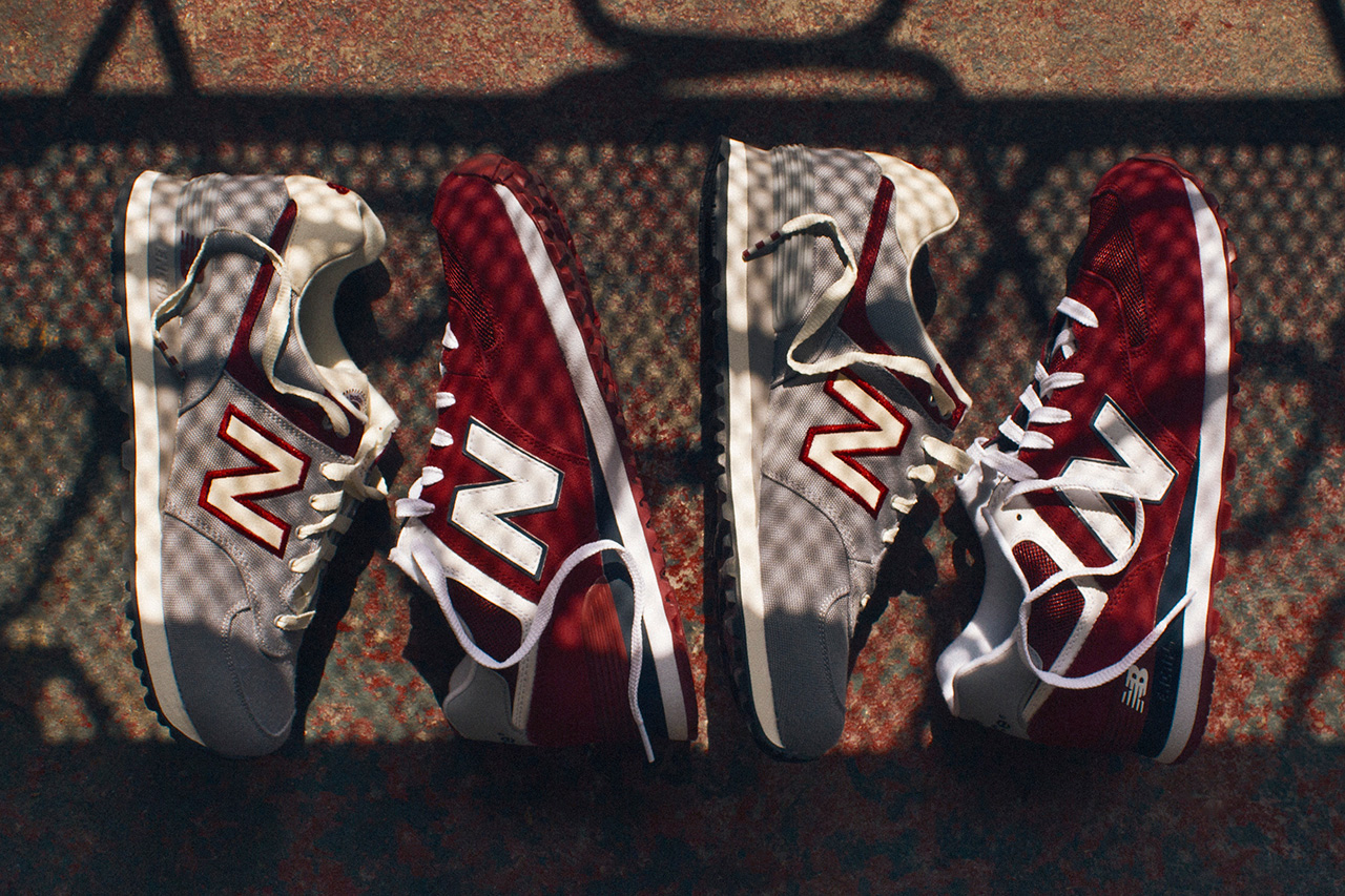 New Balance 574 Grey Burgundy Pack 1