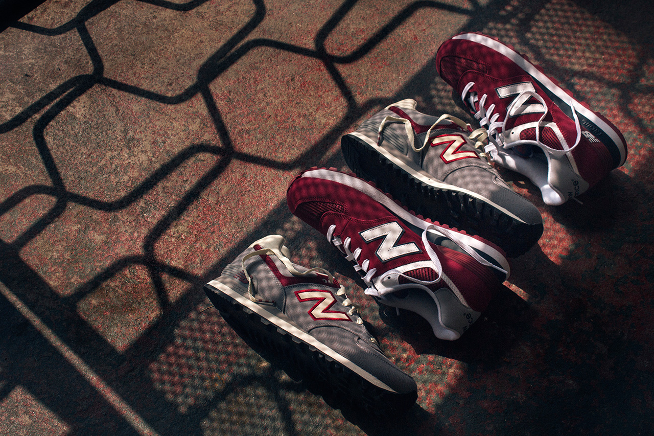New Balance 574 Grey Burgundy Pack 2