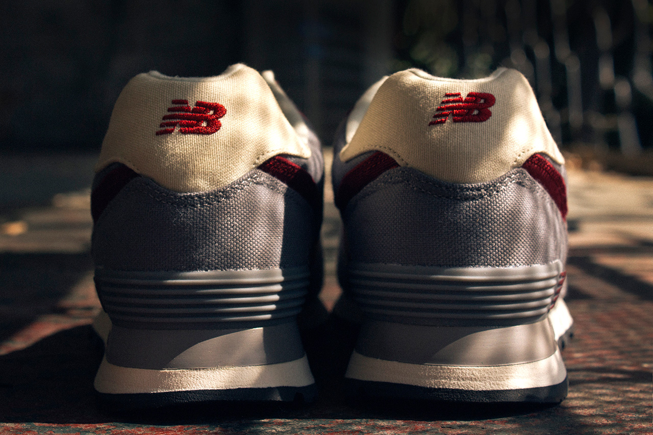 New Balance 574 Grey Burgundy Pack 3