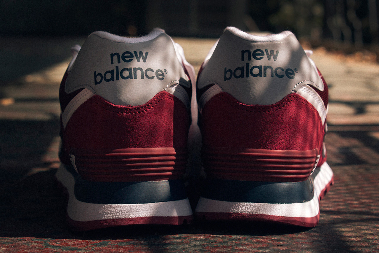 New Balance 574 Grey Burgundy Pack 5