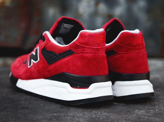 New Balance 998 Red Black White 3