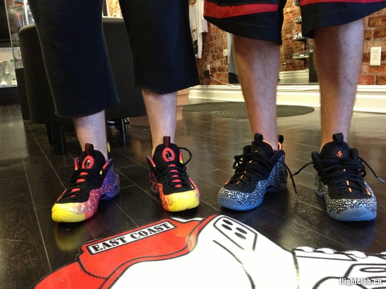 Nike Air Foamposite Asteroid Safari On Feet 02