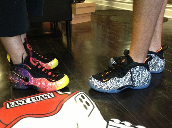 Nike Air Foamposite "Asteroid" + "Safari" On-Feet