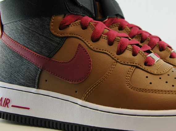 Nike Air Force 1 High Ale Brown Noble Red