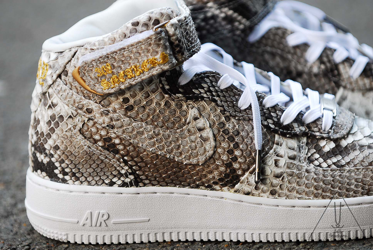 Nike Air Force 1 Mid Python Customs 1