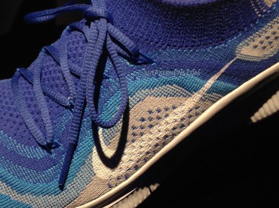 Nike Free Flyknit Blue Grey White 4