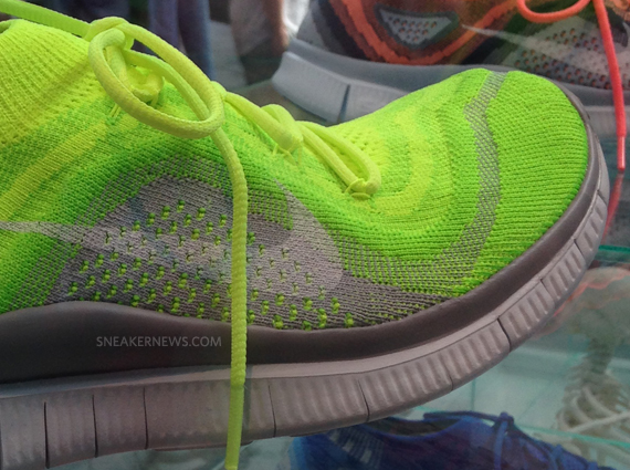 Nike Free Flyknit Volt Grey 3