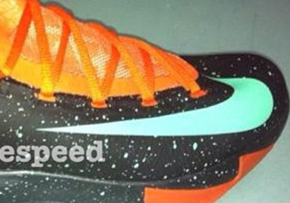 Nike Kd Vi Black Orange Mint Speckle 11