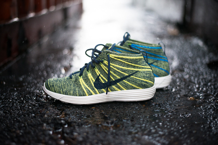 Nike Lunar Flynkit Chukka Squadron Blue Electric Yellow 5