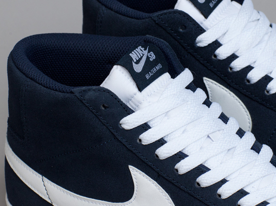 Nike Sb Blazer Mid Obsidian White 6