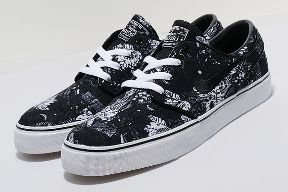 Nike Sb Stefan Janoski Black Floral 01