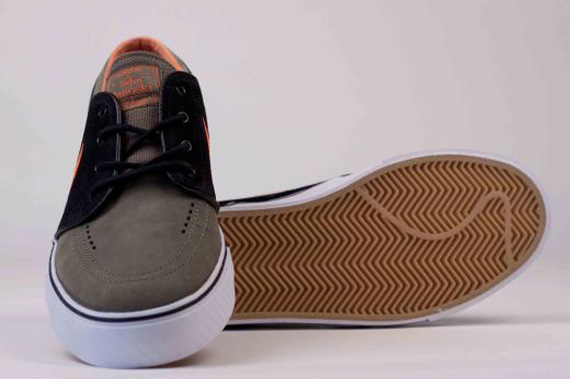 Nike Sb Stefan Janoski Sneaker Medium Olive Urban Orange Black 3