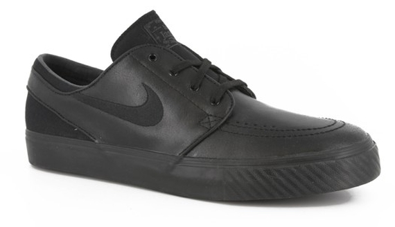 Nike Zoom Stefan Janoski Black Leather 01