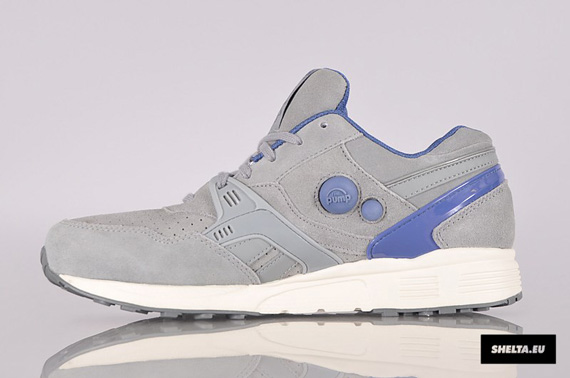 Reebok Dual Pump Runner Flat Grey Bandana Blue 2