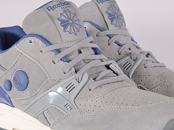 Reebok Dual Pump Runner Flat Grey Bandana Blue