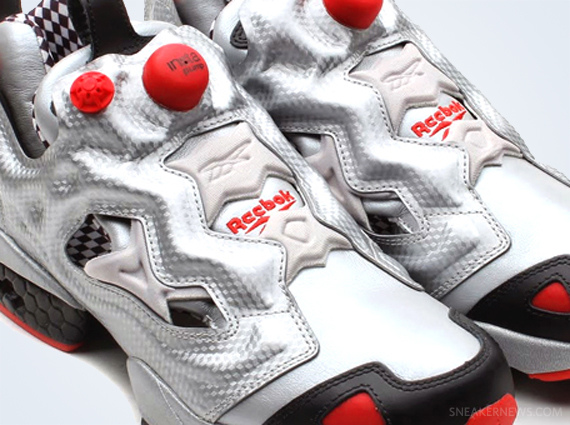 Reebok Insta Pump Fury – Silver – Black – Excellent Red – Porcelain