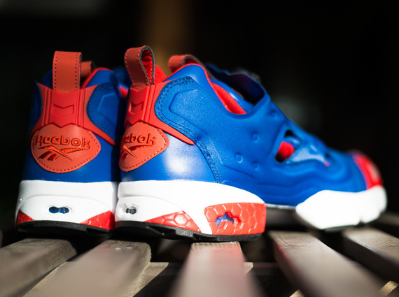 Reebok Insta Pump Fury - Tetra Blue - Red