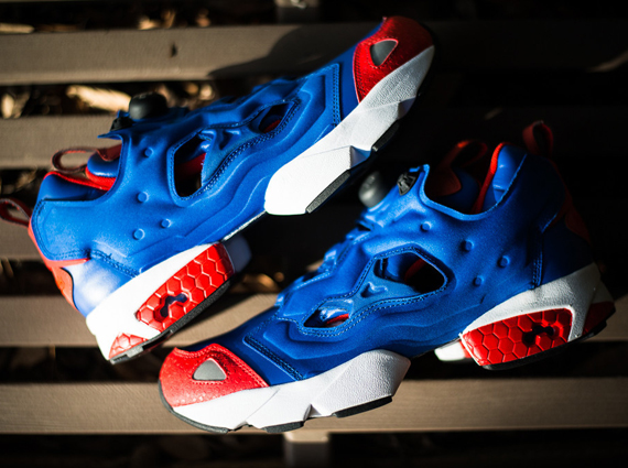 Reebok Insta Pump Fury Tetra Blue Red Patriot Pack 5