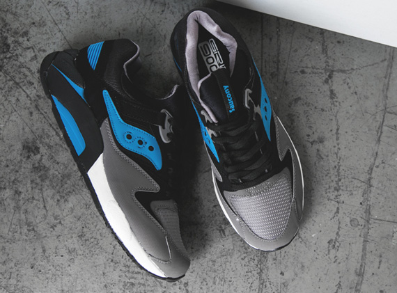 Saucony Grid 9000 Grey Blue Black 4