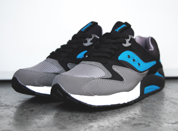 Saucony Grid 9000 Grey Blue Black 6