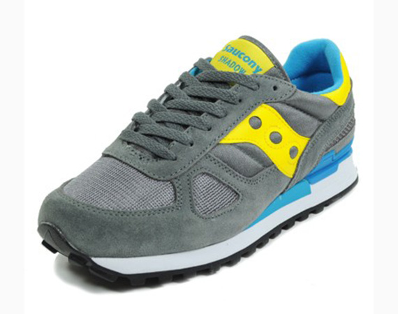 Saucony Shadow Original Grey Blue Yellow 3