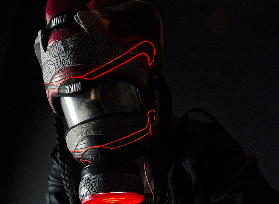 Supreme x Nike SB Dunk Low Gasmask by Freehand Profit