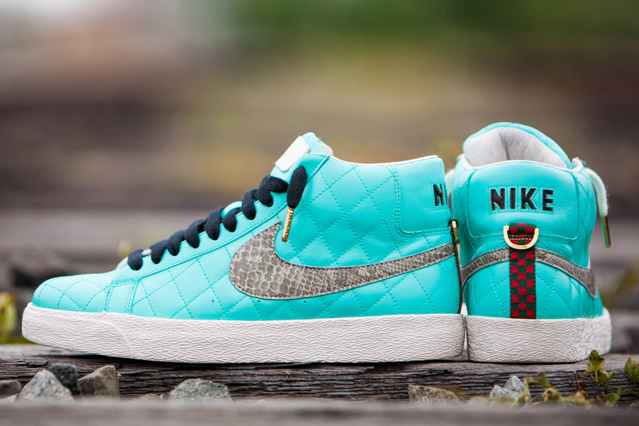 Supreme Nike Sb Blazer Tiffany Customs 3