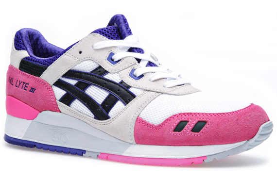 White Pink Asics Gel Iii 2