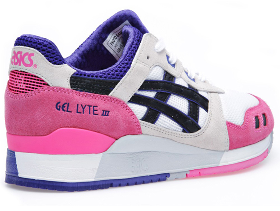 White Pink Asics Gel Iii 3