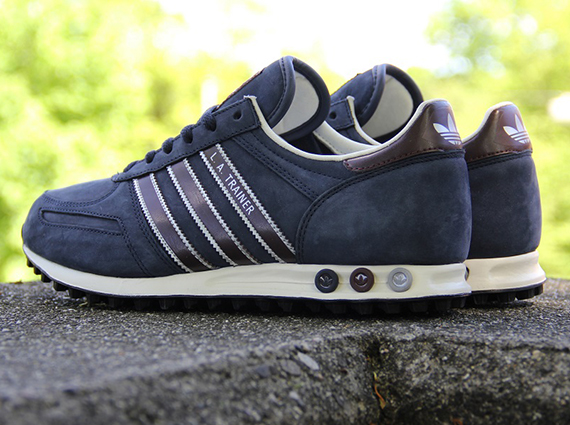 Adidas La Trainer Navy Brown 1