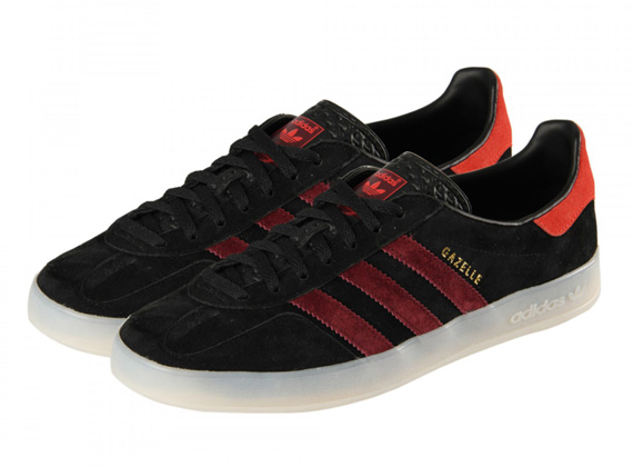 Adidas Originals Gazelle Indoor Black Red 2