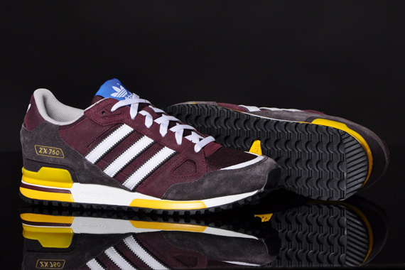 Adidas Zx 750 Light Maroon Night Burgundy 5