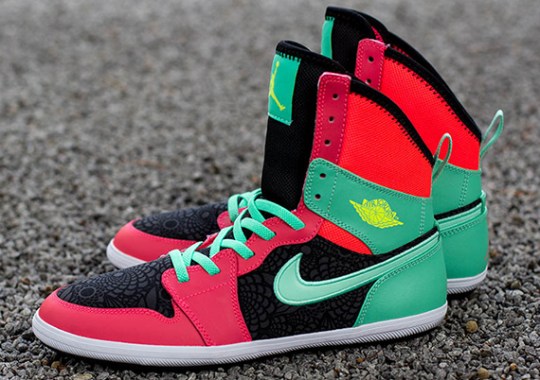 Air Jordan 1 Skinny High GS – Atomic Red – Volt – Green Glow